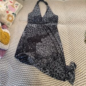 Summer maxi halter dress